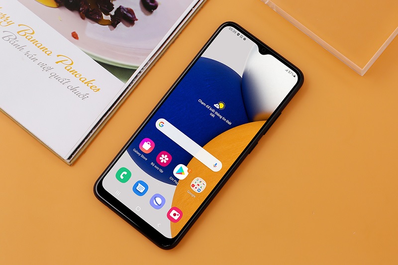 Điện thoại Samsung Galaxy A03 4GB có thiết kế vân đan chéo trẻ trung